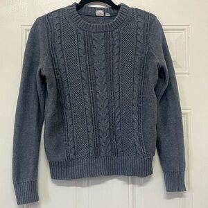Gap blue gray Cable Knit women  Sweater